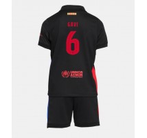 Barcelona Paez Gavi #6 Koszulka Wyjazdowa dzieci 2024-25 Krótki Rękaw (+ krótkie spodenki)